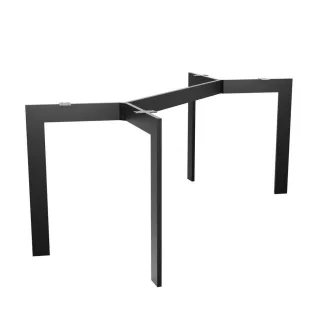 Metalo Pro Tischbeine, Schwarz, Metall, 70x72x150 cm, Esszimmer, Tische, Esstische, Tischsysteme, Tischgestell