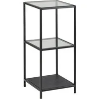 ACTONA GROUP Standregal Stoke, aus Metall mit Glasböden in leichter Konstruktion, Höhe 82cm