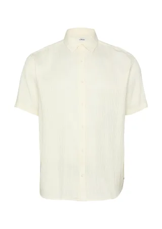 s.Oliver - Hemd creme - Gr. - 3XL