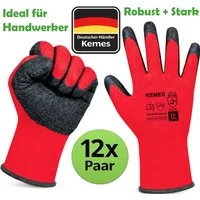 Kemes Arbeitshandschuhe Herren Montagehandschuhe KFZ Handschuhe atmungsaktiv, robust