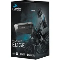Cardo Motorradhelm Packtalk EDGE Kommunikationssystem Einzelset, Wasserdicht, Bluetooth