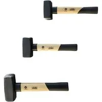 VaGo-Tools Hammer Fäustelhammer Hammer 800/1250/2000g 3 tlg Set je 1