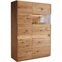 Woodroom Vitrine Valbona Wildeiche massiv geölt, Glaselement