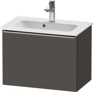 Duravit D-Neo Waschtischunterbau wandhängend Graphit Matt 610x372x440 mm - DE4268070490000 DE4268070490000
