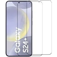 CoolGadget Schutzfolie Panzerfolie für Samsung Galaxy S24 Plus, (9H Härtegrad, 2x Schutzglas, 1xReinigungset), Panzer Schutzfolie 2 Stück für Samsung Galaxy S24 Plus Glas Folie