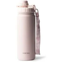 MAMEIDO Thermoflasche, mit 2-in-1 Deckel, Strohhalm und Handschlaufe in 500 ml, 700 ml & 1,2l