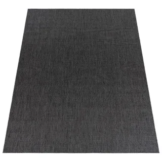 Paco Home Outdoorteppich, Anthrazit, Kunststoff, Rechteckig, 120x160 cm, strapazierfähig, für Fußbodenheizung geeignet, Teppiche & Böden, Teppiche, Outdoorteppiche