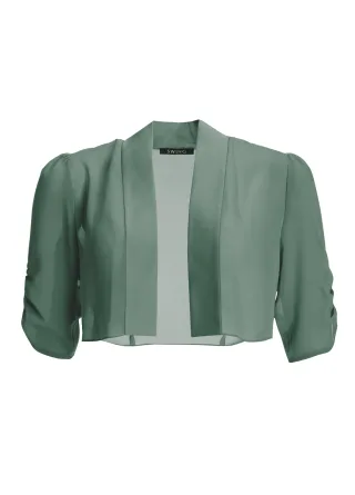 SWING - Chiffon Bolero mit Satin Blende deep slate - Gr. - 36