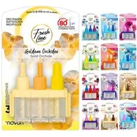 Fresh Line Raumduft Nachfüllflakons, 3 x 7 ml – Für elektrische Duftstecker, Geeignet für elektrische Duftstecker – für Wohnräume und Büro