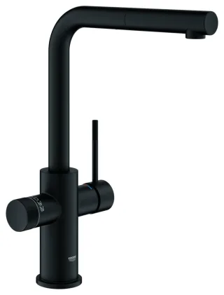GROHE 5-in-1 Armatur GROHE Blue 104430, azb. L-Ausl. f. Kühler H/P phantom black, 104430KF01 104430KF01