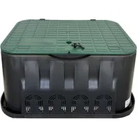 Uzman Bewässerungssystem Ventilbox 14" für bis zu 6 Ventile Hydrantenschacht Garten Bewässerung, (1-tlg), Ventilbox