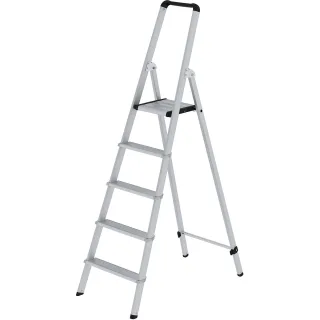 Munk ML Stufen-Stehleiter einseitig begehbar Aluminium eloxiert - 011255