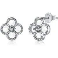 ROUGEMONT Kette mit Anhänger Damen Anhänger Halskette Kleeblatt Clover 925 sterling Silber, Echtschmuck