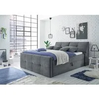 ED EXCITING DESIGN Boxbett Redmond (5-St), inkl. Zwei Bettkästen, Stauraum im Kopfteil und Topper