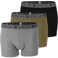 Stark Soul® Boxershorts Herren Boxershorts, 3er Pack, Retroshorts, Trunks - weiche Baumwolle 3er-Pack