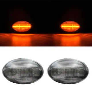 2x LED Seitenblinker Blinker in Schwarz Smoke SET für Mercedes W168 Citan W415 Vito Viano W639 W447