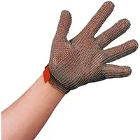 STAHLNETZ Schnittschutzhandschuhe Stechschutzhandschuh PROTEC ohne Stulpe, EN 1082-1 (1-St) EN 1082-1