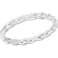Order & Smile Schmuck Silberring Ring geflochten Silber 925 Zopfmuster