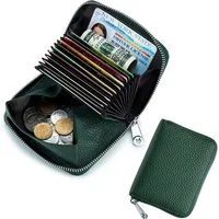 VIVIHEYDAY Geldbörse Kartenetui Damen, RFID-Schutz Kartenhalter Geldbörse, Klein Geldbeutel, Reißverschluss Portemonnaie