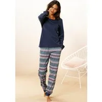 Vivance Dreams by Lascana Pyjama (Set, 2 tlg) mit buntem Zick-Zack-Muster