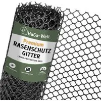 HaGa Profil RASENSCHUTZGITTER in 1,3m Br. Grün (Meterware) (zur Verstärkung von weitläufigen Flächen, insbesondere Park- und), Masche 30mm Hangbefestigung Gartengitter Bodenschutz