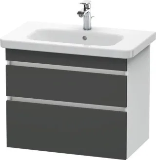 Duravit DuraStyle Waschtischunterbau wandhängend Graphit & Weiß Matt 730x448x610 mm - DS648104918 DS648104918