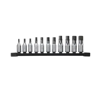 Milwaukee Innensechskant Bit-Steckschlüsseleinsatz metrisch 3/8", 11-teiliges Set - 4932480567
