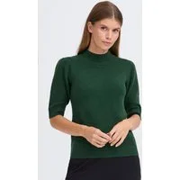 OXMO Strickpullover OXSif Modischer Kurzarm-Pullover