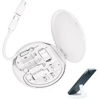Bundviel 6in1 USB-Adapter-Set:USB-C/USB-A/Micro USB+Sim-Nadel+Lade-Datenkabel Adapter zu USB C, USB A