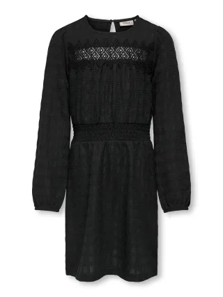 KIDS ONLY - KOGLUNA L/S DRESS JRS black - Gr. - 164