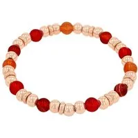 s.Oliver Armband, mit Chalcedon, Chalcedon, Achat