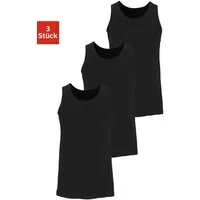 H.I.S Tanktop, Unterziehshirt, Unterhemd für Herren (3er-Pack) unifarben, Rundhalsausschnitt, aus Baumwolle