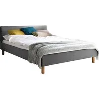 meise.möbel Polsterbett Lena in verschiedenen Breiten und Farben erhältlich, Breite 120cm & 140cm, mit Holzfüßen