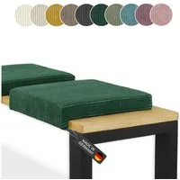 Lycce Bankauflage Bankauflage Klemmkissen 1 Leiste, Cordstoff extra Polsterung, (1 St), für Banktiefe ab 35 cm, verrutscht nicht, versch. Farben