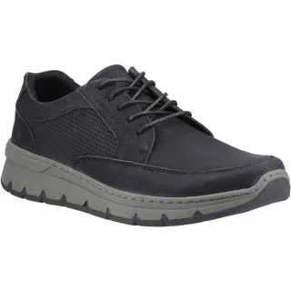 Hush Puppies Nelson Leder Herren Schwarz Schnürschuhe
