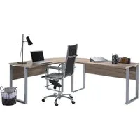 BMG Möbel Eckschreibtisch Office Edition, Schreibtisch spiegelverkehrt links und rechts montierbar