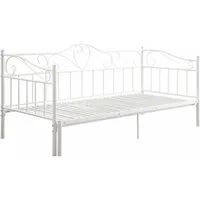 Home affaire Metallbett Sina, mit geschwungenem Kopf- und Fußteil, ausziehbar auf 180/200 cm