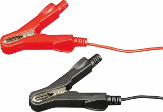 ELMAG Ladekabel inkl. Polklemmen rot/schwarz, L=0,5m rot/schwarz - 56040