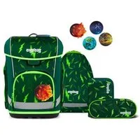 ergobag Schulranzen cubo light Set (6-tlg., 5-teiliges Set), wiegt nur 780g