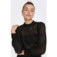 JDY Spitzenshirt JDYAVERY L/S LACE TOP JRS NOOS