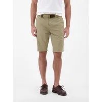 LERROS Chinoshorts Bequeme Chino-Bermuda mit Gürtel und Minimalprint Leichte Sommershorts aus 98% Baumwolle und 2% Elasthan, mit 4 Taschen