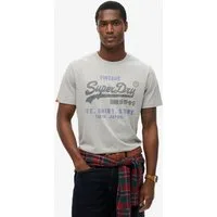 Superdry Rundhalsshirt VL HERITAGE RELAXED TEE Baumwollmischung, relaxed fit