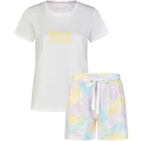 By Louise Shorty Sleep Chic (Set, 2 tlg., 2-teilig) Damen Pyjama Shorty Kurzarm Baumwolle Sommer