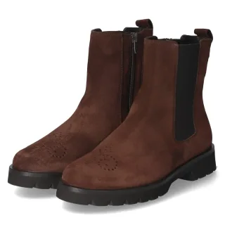 Högl Chelsea Boots - Gr. 37 - Braun - Rauleder