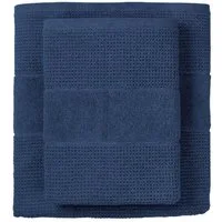 Schiesser Duschtücher Turin aus 100% Baumwolle in dezenter Reiskornoptik, Frottier (Set, 2-St), MADE IN GREEN by OEKO-TEX®