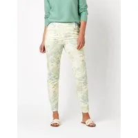 Relaxed by TONI Stretch-Hose Alice Slim 7/8 mit kreativem Blumenmuster