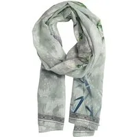 chic4home Schal Color Flow, (1-St. 1-teilig), sommerlicher Damen Schal mit Blumenmuster