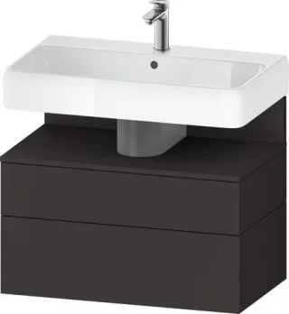 Duravit Qatego Waschtischunterbau wandhängend Graphit Supermatt 790x470x590 mm - QA4394080800000 QA4394080800000