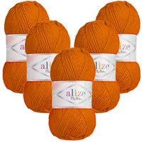 Alize 5 x ALIZE My Baby Häkelwolle, 750 m, Handstrickgarn,Für Allergiker,Yarn