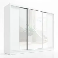 A&J MöbelLand GmbH Schiebetürenschrank VENA 3-türiger Kleiderschrank mit Spiegel, und Kleiderstangen (TOP ANGEBOT! Geräumiger Schrank mit einer Breite von 200 cm und Spiegel, ideal zur Aufbewahrung von Kleidung und Accessoires. Viel Stauraum., TOP PR